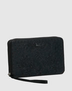 Womens Bandana Mandala Travel Leather Wallet