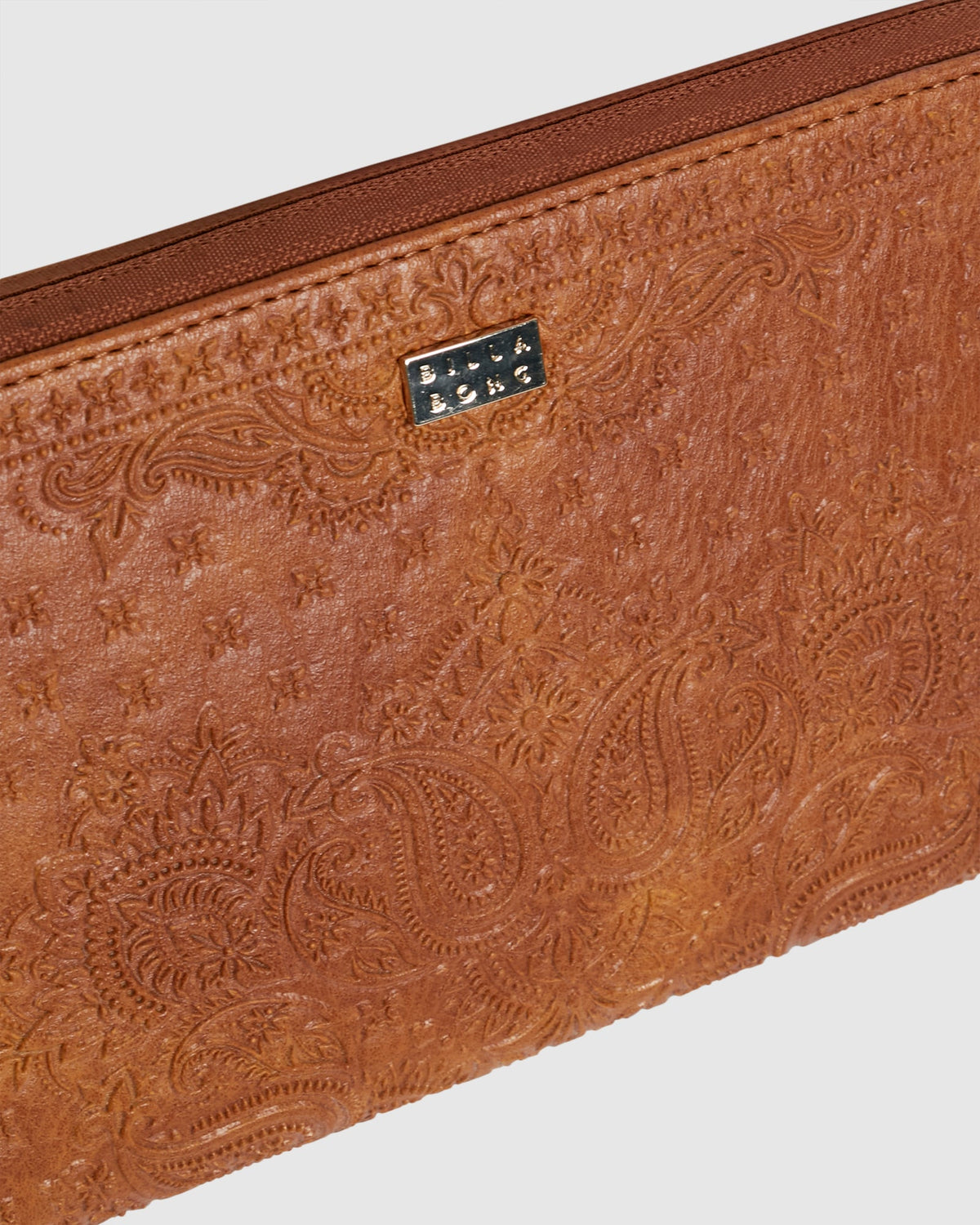 Womens Womens Bandana Mandala Travel Leather Wallet