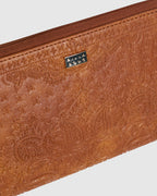 Womens Womens Bandana Mandala Travel Leather Wallet
