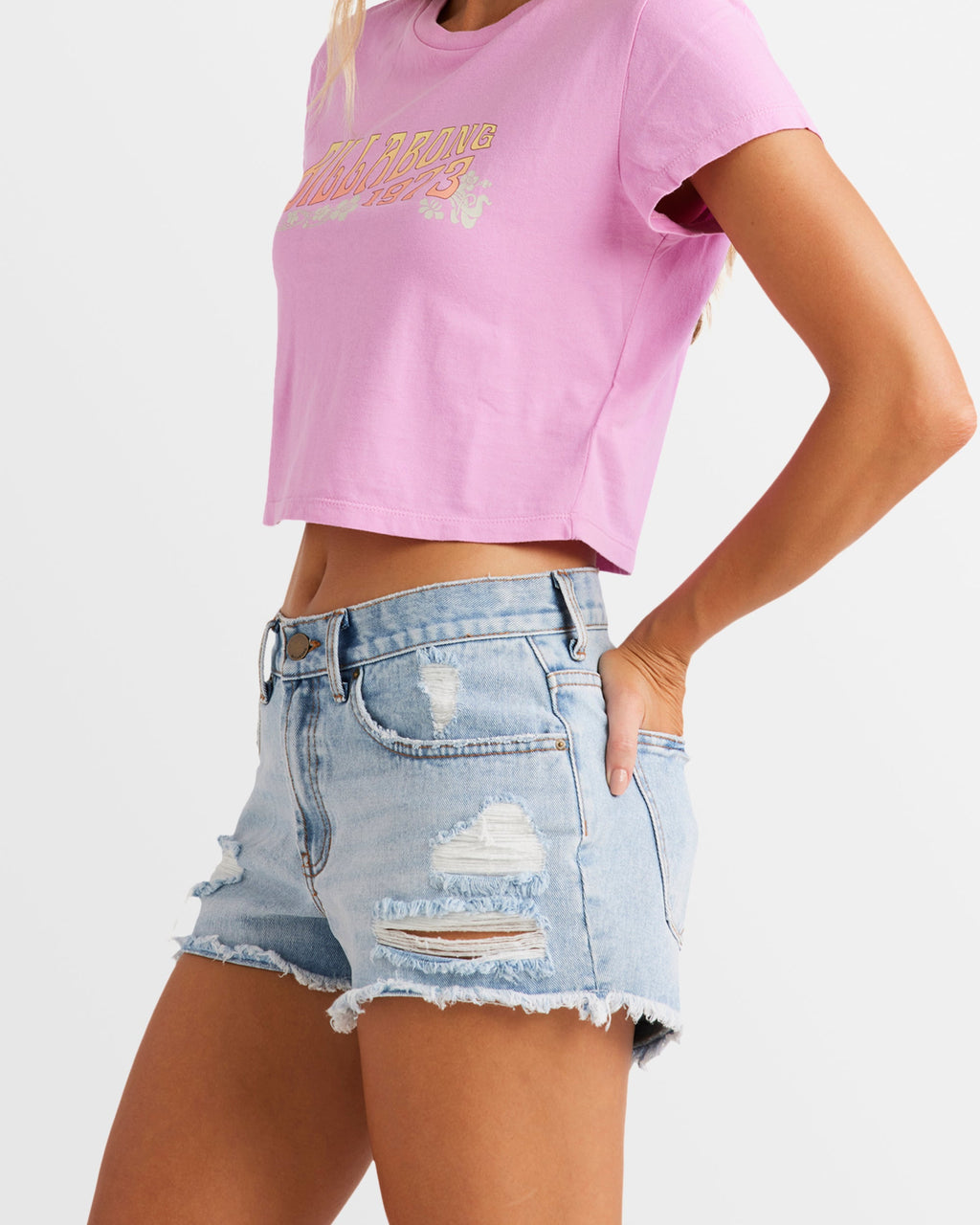 Womens Drift Away Denim Shorts