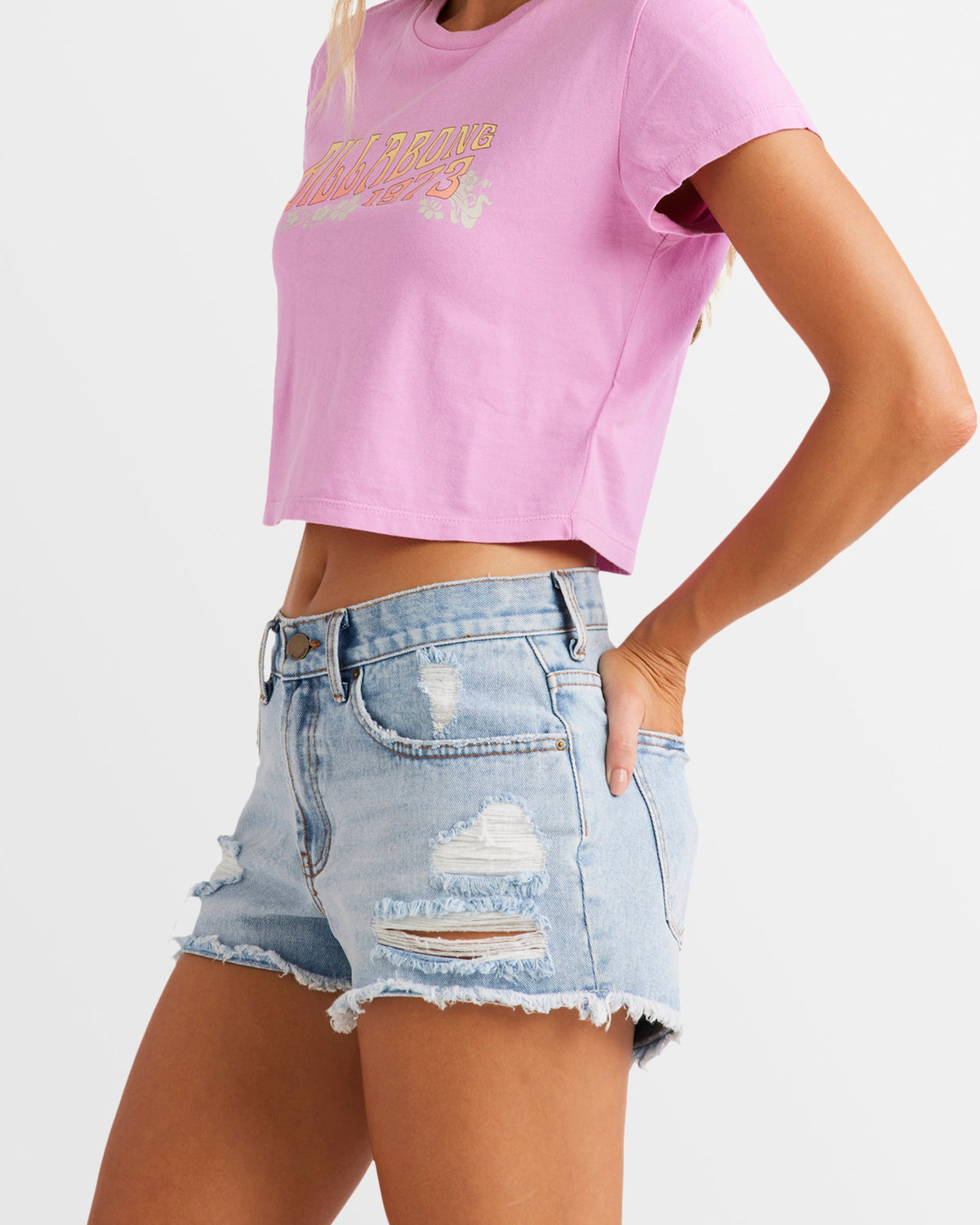 Womens Drift Away Denim Shorts