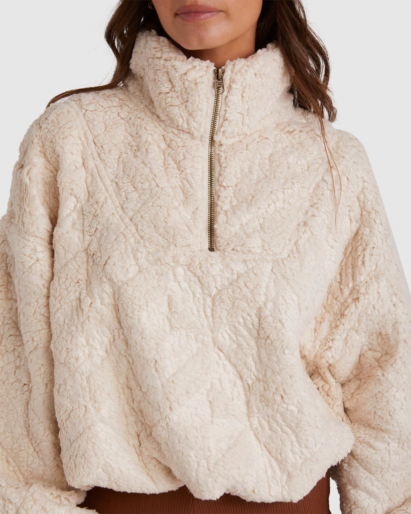 Womens Just Beamin Half Zip Fleece Jumper