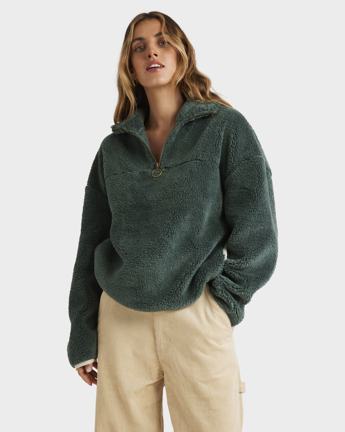 Womens Old Days Half Crew Neck