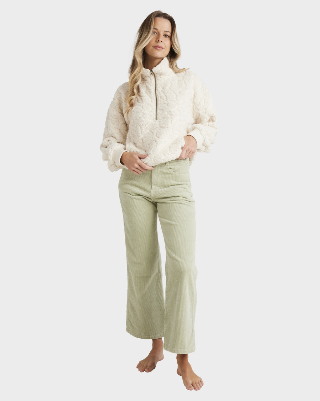 Womens Fireside Cozy Half Zip Hoodie