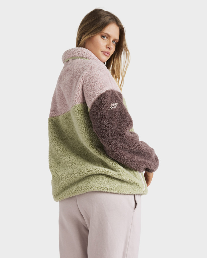 Womens The Original Vibes Half Zip Fleece Jumper