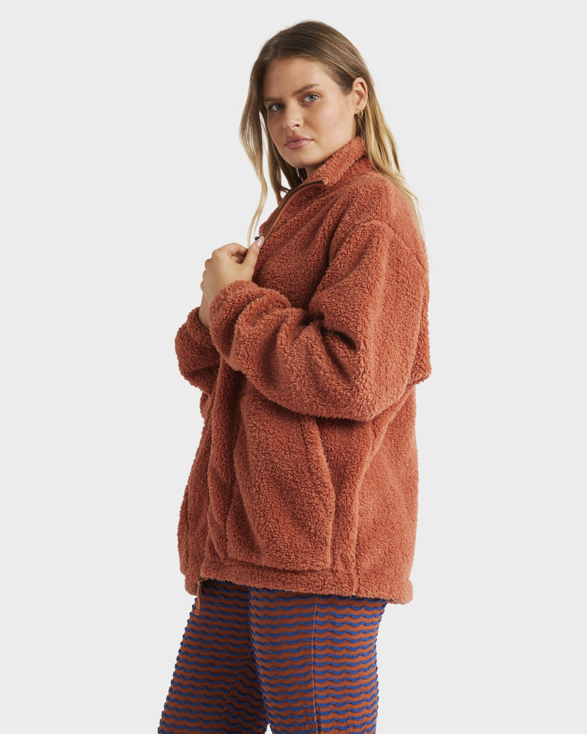 Womens Bring The Sun Fleece Jacket