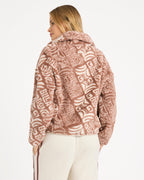 Womens Go For It Half Zip Fleece Jumper