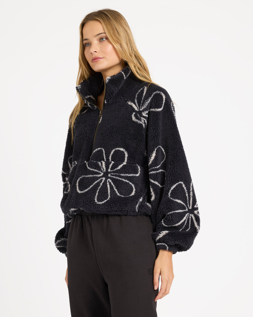 Womens Good Life Half Zip Fleece Jumper