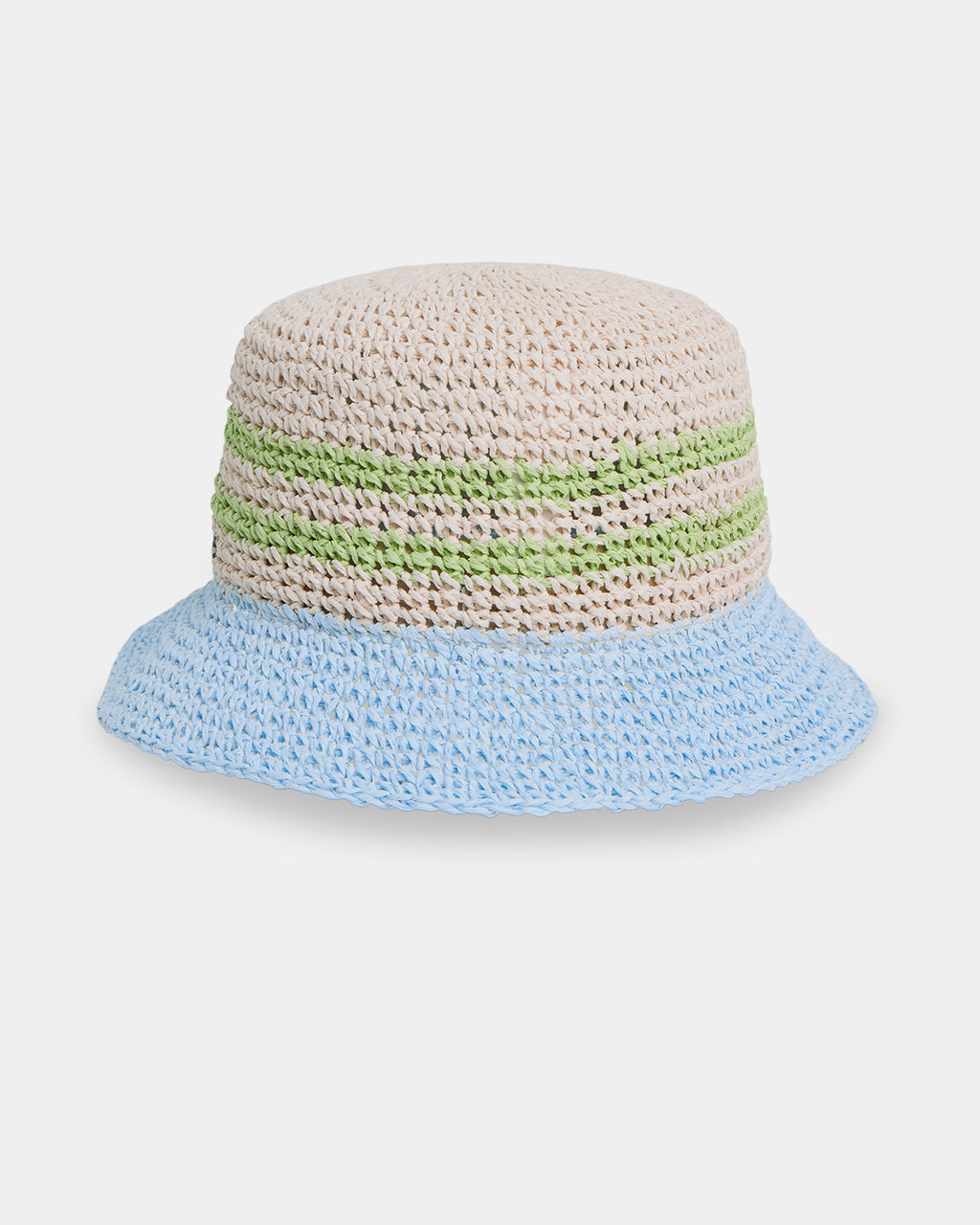 Womens Beach Club Straw Bucket Hat