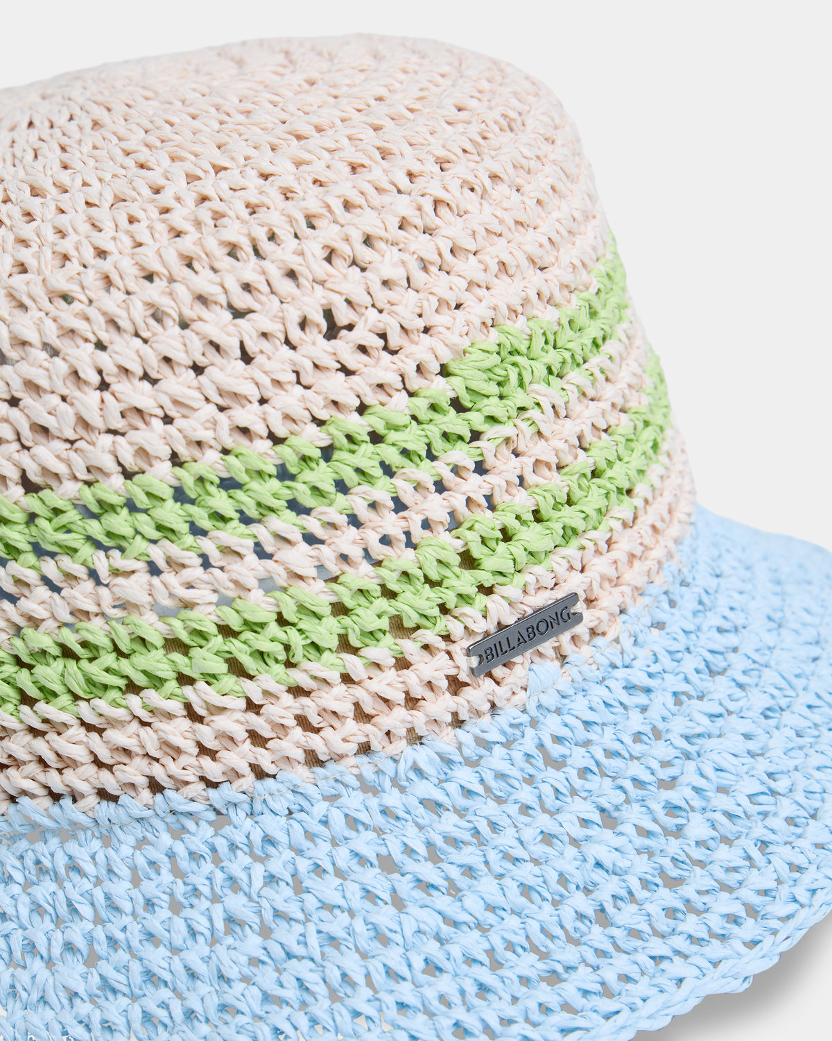 Womens Beach Club Straw Bucket Hat