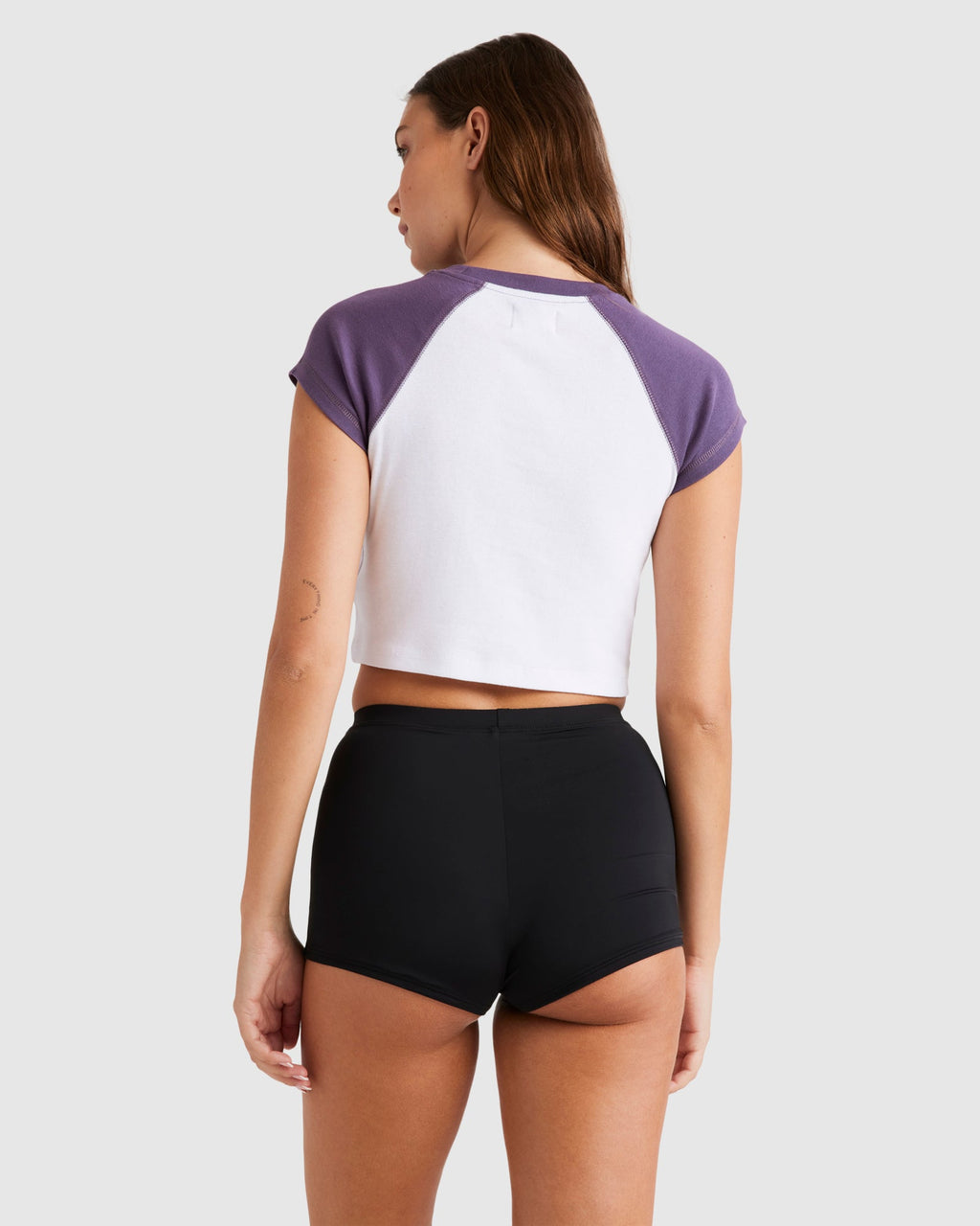 Womens Otis Sunny Raglan Crop Top
