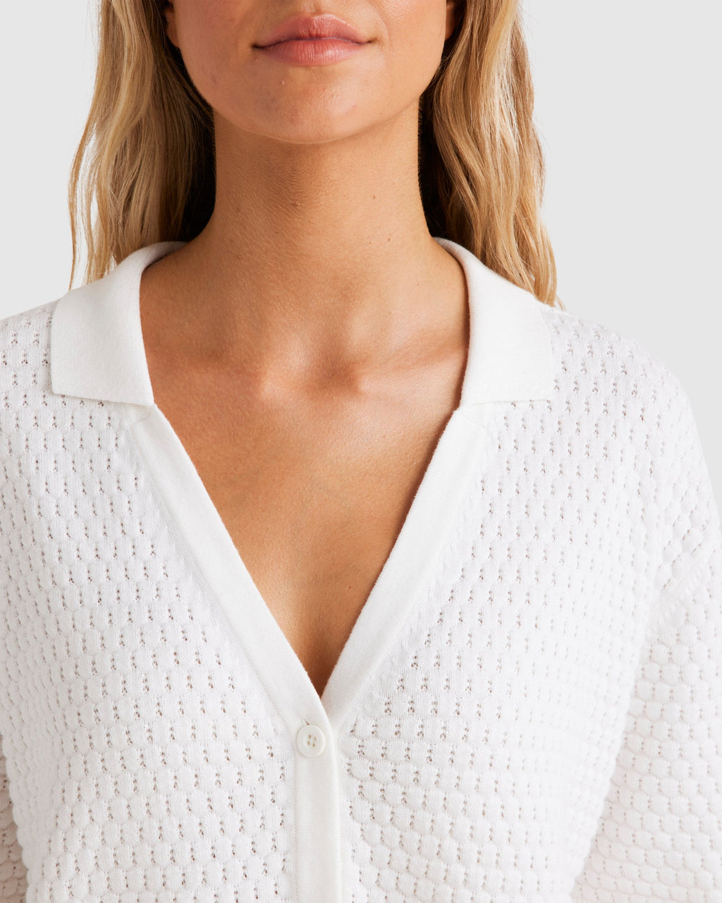 Womens Sun Bubble Button Down Shirt