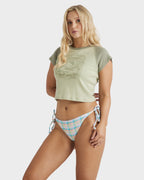 Womens Two Tone Raglan Short Sleeve Shirt