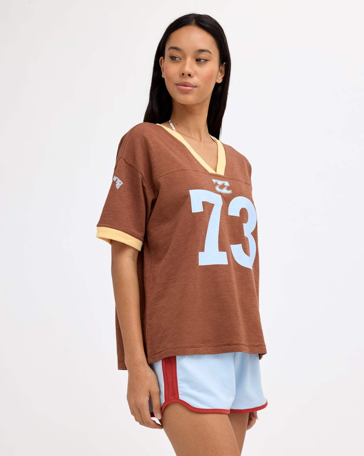 Womens Since 73 Team V-Neck T-Shirt