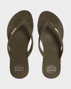 Womens Kick Back Solid Thongs