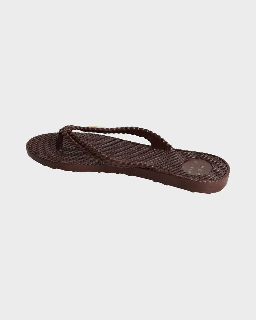 Womens Kick Back Solid Thongs