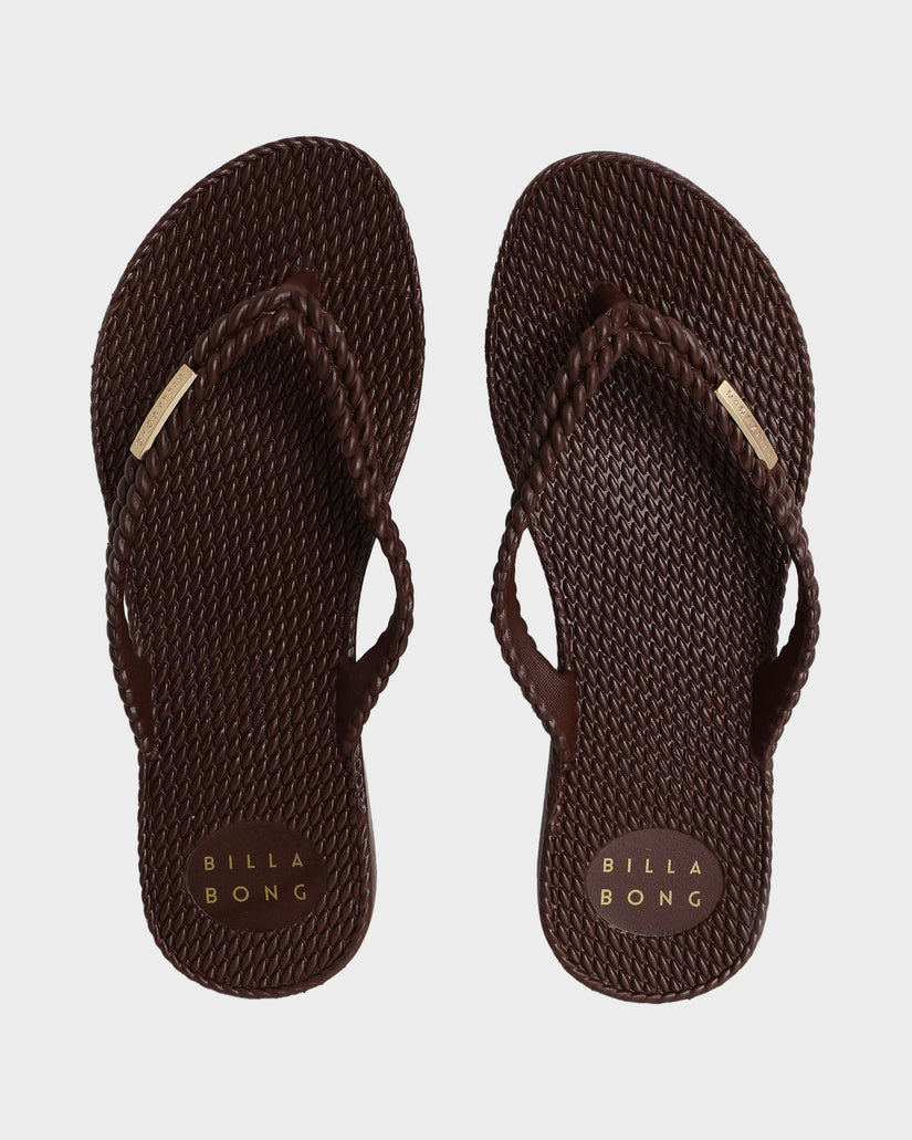 Womens Kick Back Solid Thongs