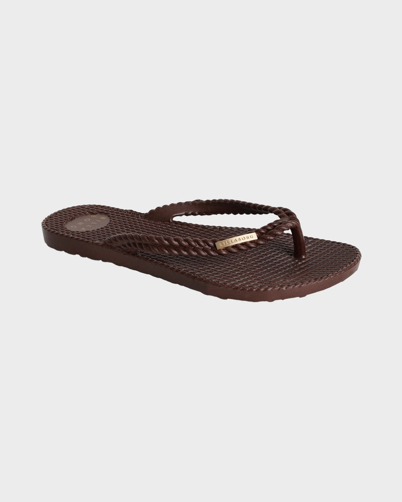 Womens Kick Back Solid Thongs