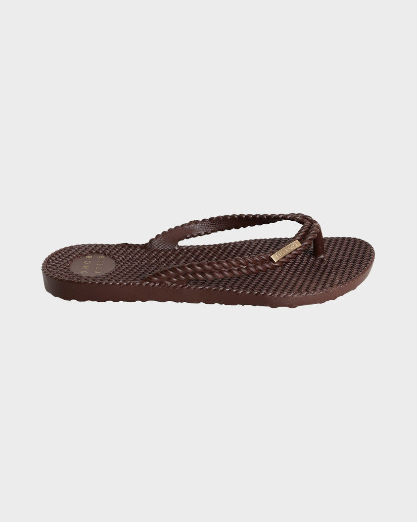 Womens Kick Back Solid Thongs