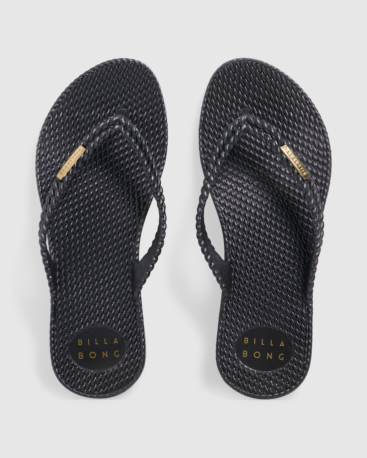 Womens Kick Back Metallic Thongs