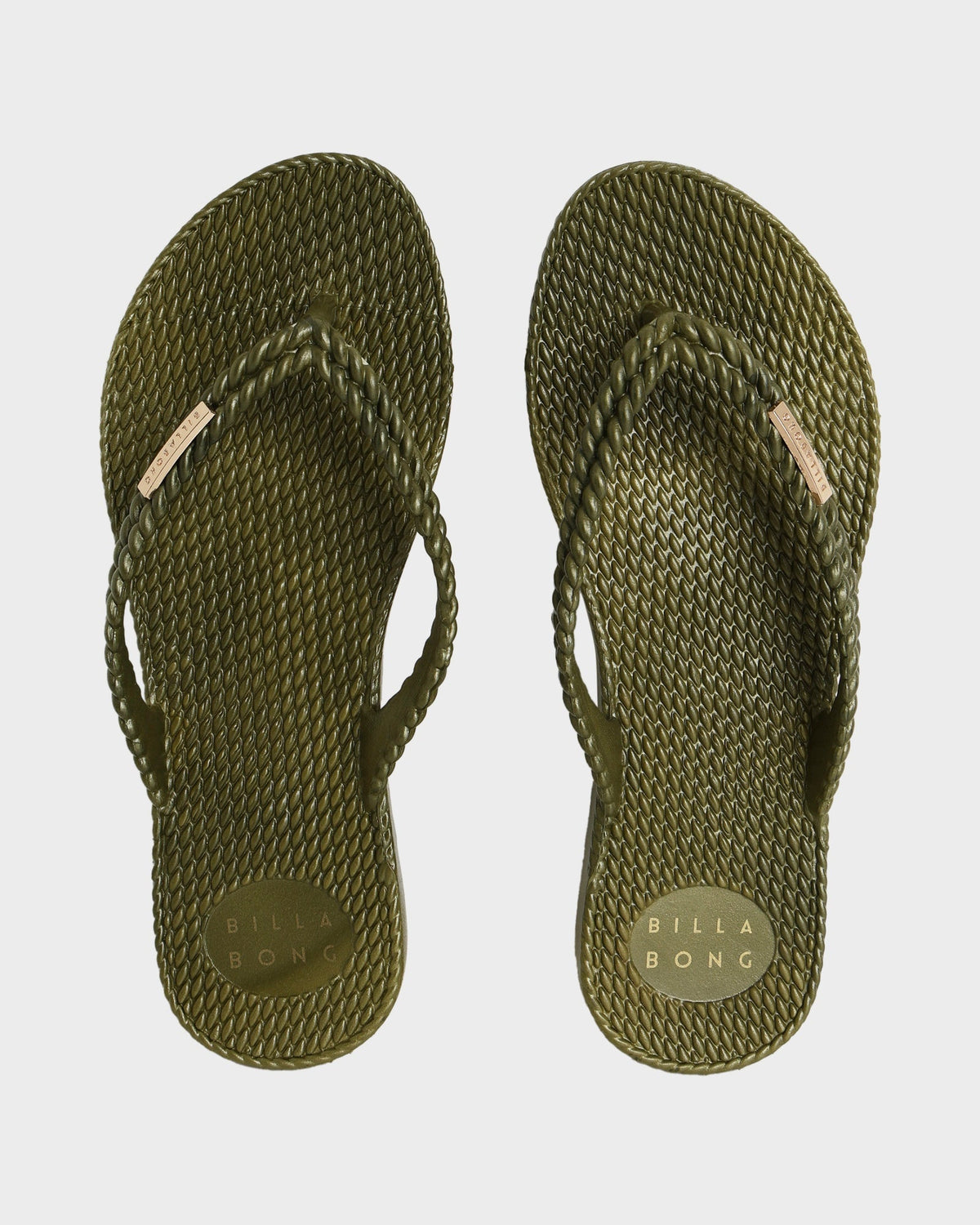 Womens Kick Back Metallic Thongs
