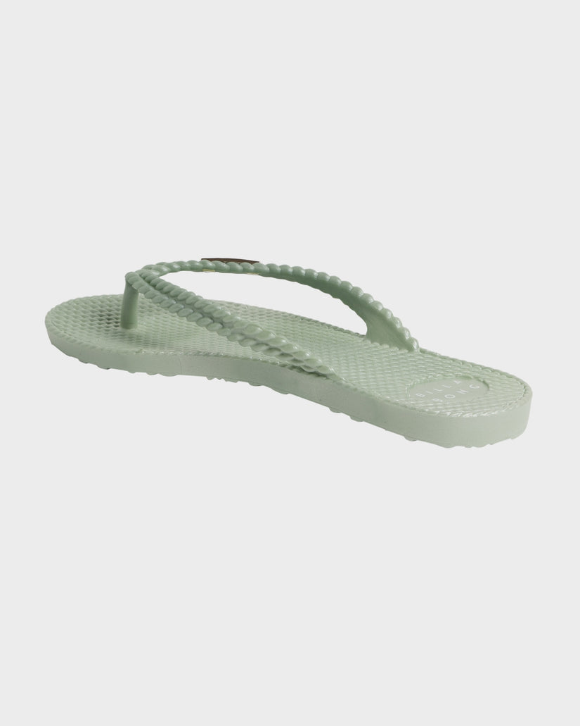 Womens Kick Back Metallic Thongs