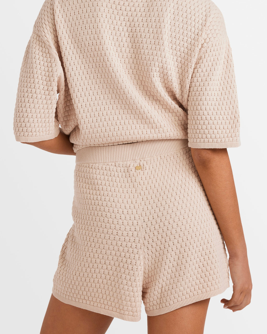 Womens Sun Bubble Elastic Waist Shorts