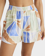 Womens Mystic Tides Elastic Waist Shorts