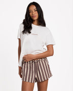 Womens Beach Crush Elastic Waist Shorts