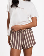 Womens Beach Crush Elastic Waist Shorts