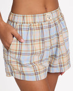 Womens Coastal Breeze Elastic Waist Shorts