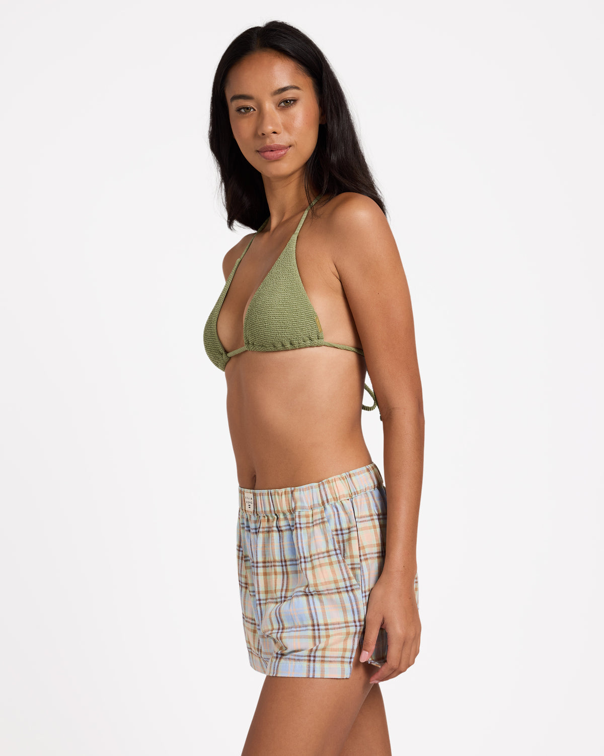 Womens Coastal Breeze Elastic Waist Shorts