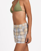Womens Coastal Breeze Elastic Waist Shorts