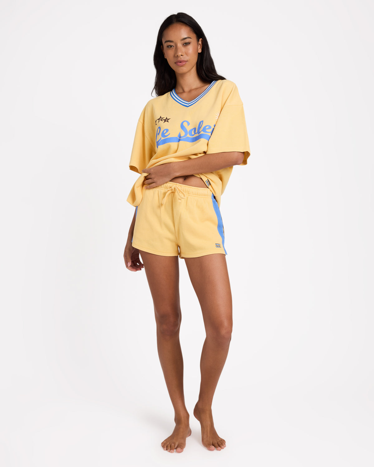 Womens Dream State Elastic Waist Shorts
