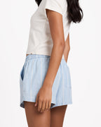 Womens Salt Air Stripe Elastic Waist Shorts