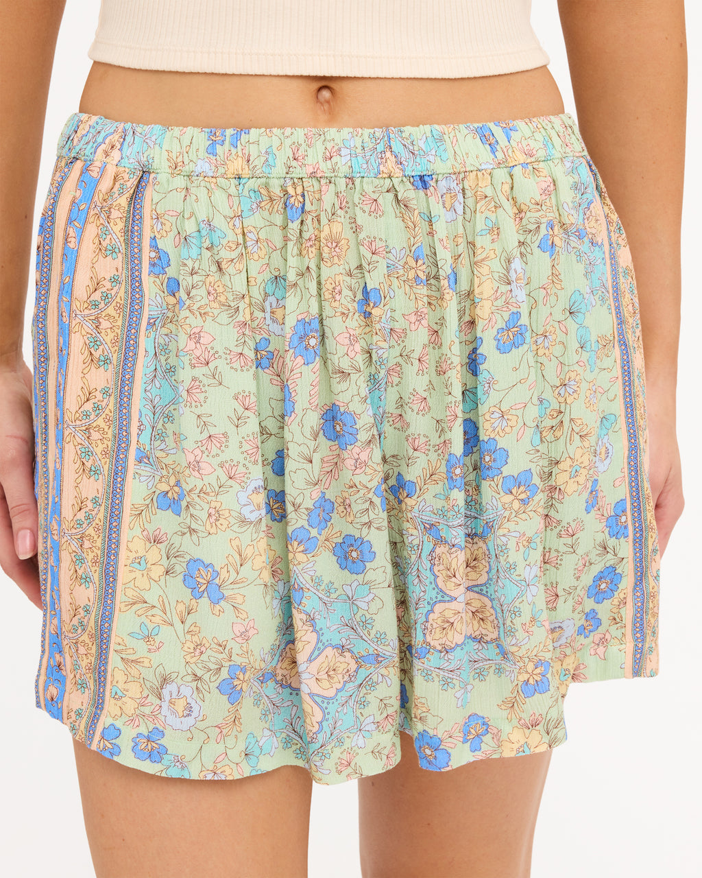 Womens Sunset Nomad Elastic Waist Shorts