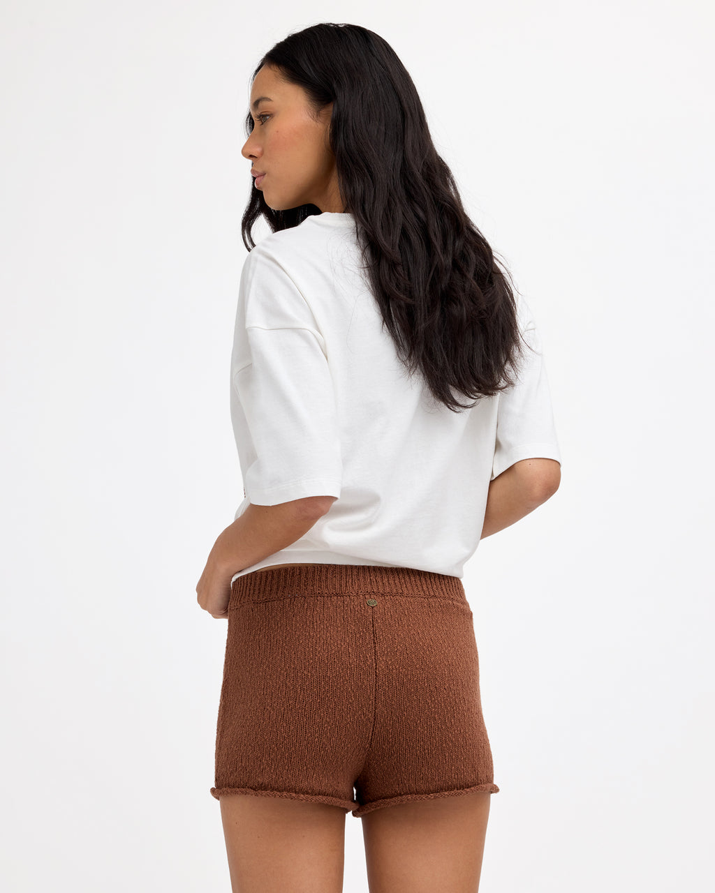 Womens All Day Me Elastic Waist Shorts