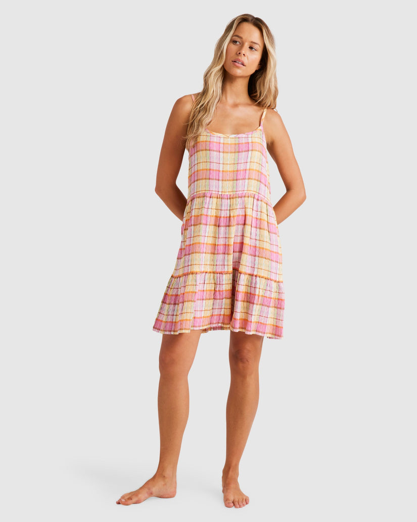Womens Darlin Check Mini Dress