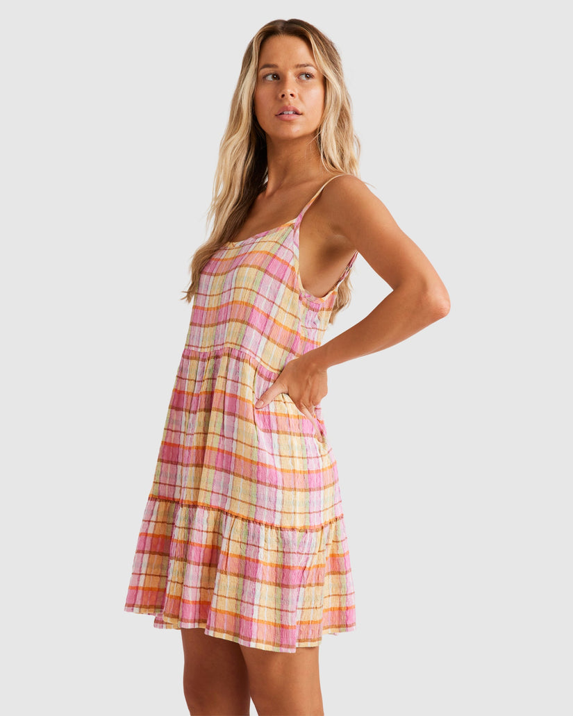Womens Darlin Check Mini Dress