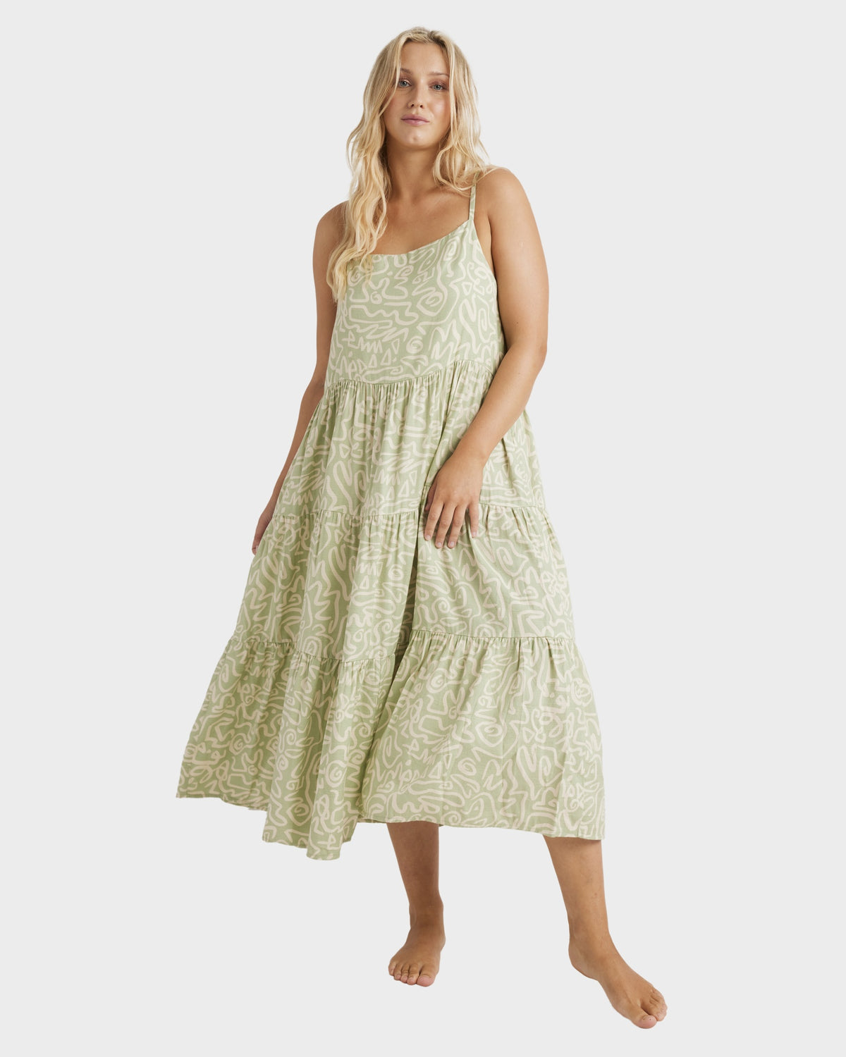 Womens Sunny Lines Lost Love Maxi Dress