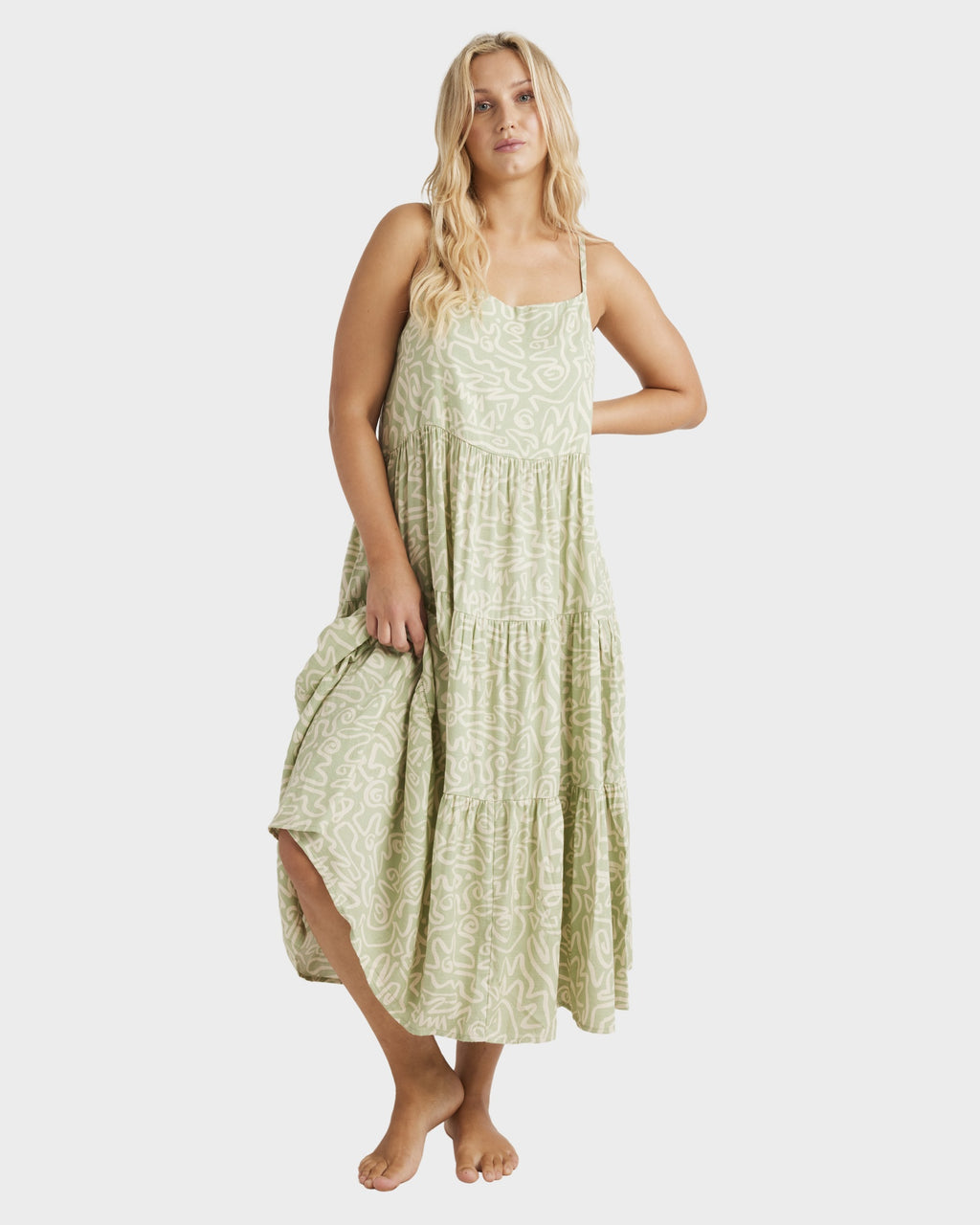 Womens Sunny Lines Lost Love Maxi Dress