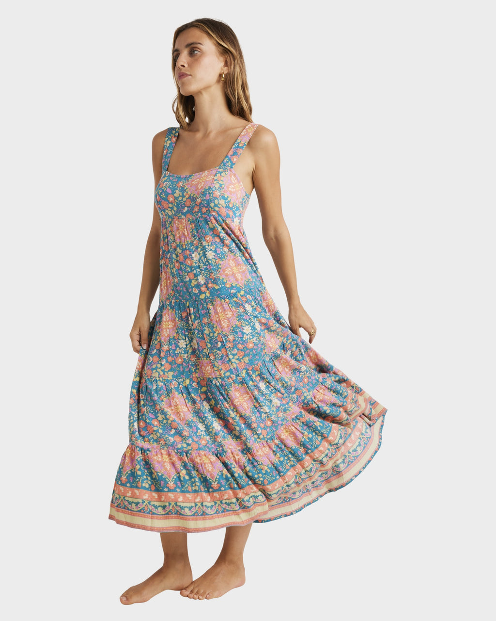 Womens Sunrise Coast Shine Midi Dress