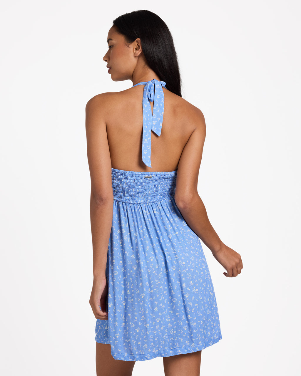 Womens Fall For You Halter Mini Dress