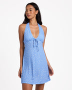 Womens Fall For You Halter Mini Dress