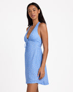 Womens Fall For You Halter Mini Dress