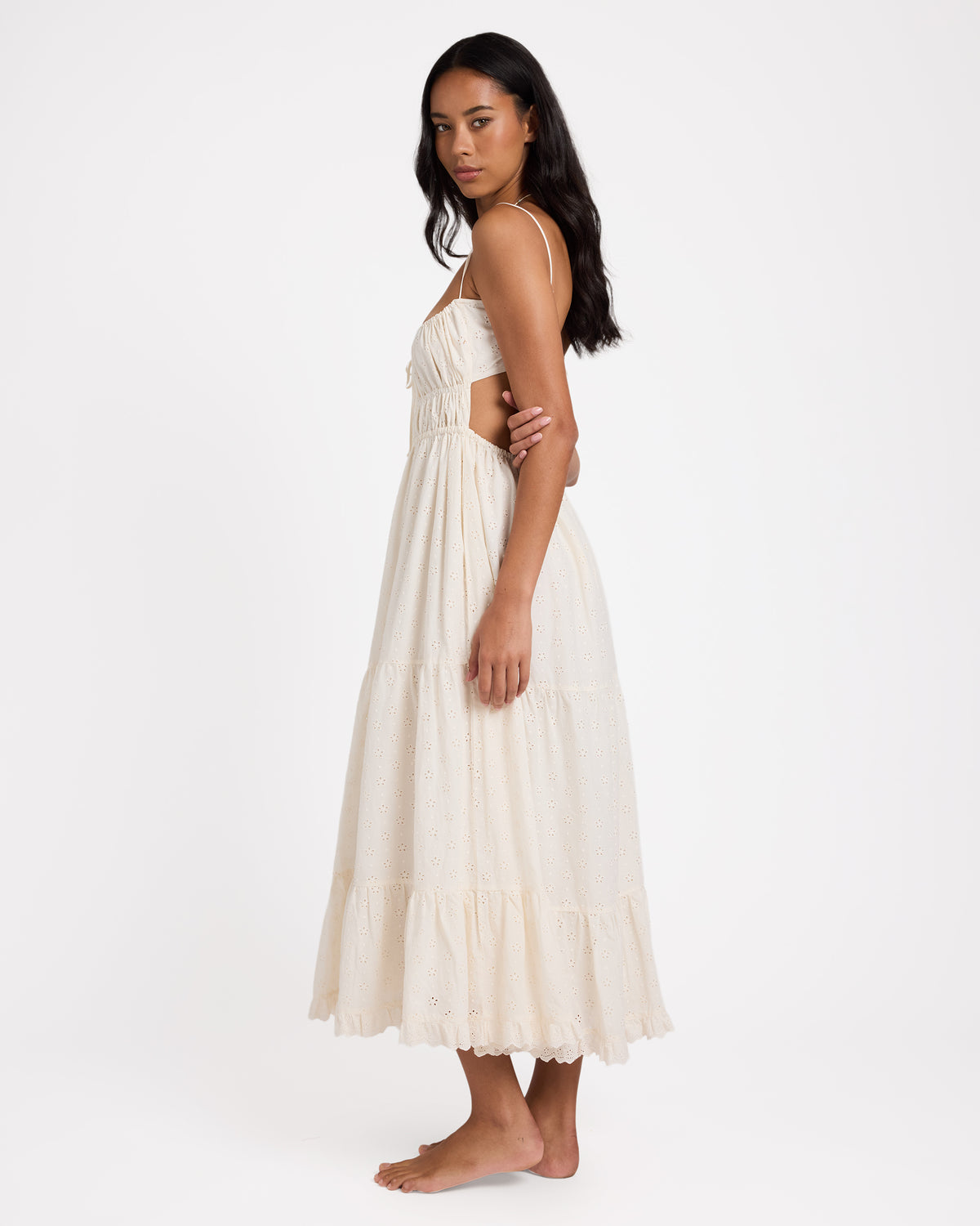 Womens Simply Sweet Broderie Maxi Dress