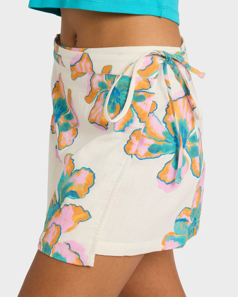 Womens Sweet Escape Wrap Mini Skirt