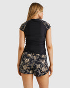 Womens Moon Blooms Point Break Rash Vest