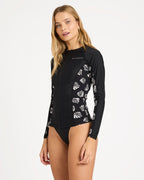 Womens Sandy Shells Off Shore Long Sleeve Rash Vest