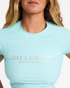 Womens Society Foil Short Sleeve Rash Vest